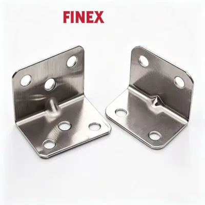China Manufacturer 6 Hole Inside Corner Bracket L Shape Bracket Stainless Steel Right Angle Corner Bracket