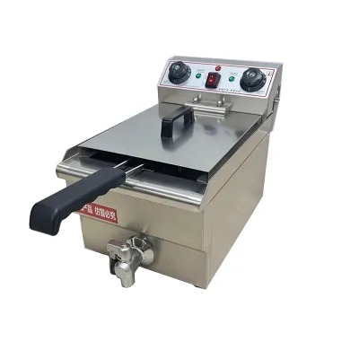 10L Electric Deep Fryer Crisps Deep Fry Commercial Fryer With Faucet