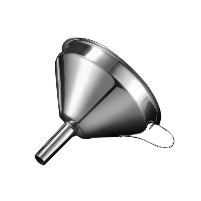 Stainless Steel Funnel Filter Screen Household Oil Residue Boiled Water Liquor Wine Filter Kitchen Oil Pouring Artifact 10cm
