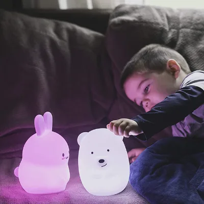 Sitting Room LED Camping Lantern Long Distance Friendship Lighting Beauty Bear Baby LED Night Lamps Bedroom Warm White