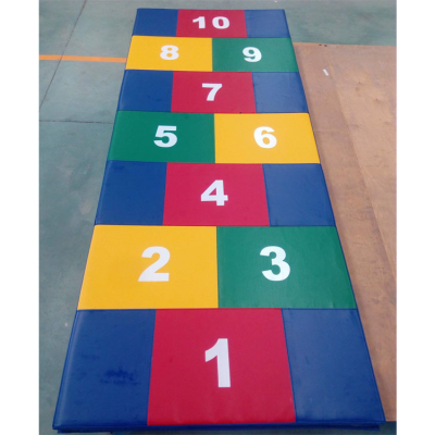 Cheap Wholesale Colorful Gymnastics Soft Number Mat Gymnastic Folding Wedge Gymnastic Block for Children Skills Training