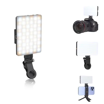 Pocket Fill Light Portable Studio Video Lighting Clip on Type-C Rechargeable Led Mobile Phone Selfie Fill Light