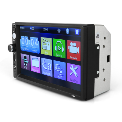 7010b 7Inch Full Touch Car Mp5 Dvd Player With Mirror Link and Steel Wheel Control Bt Aux in Usb Sd