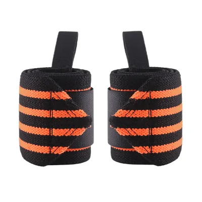 Hot Sale Sports High Elastic Wrist Wraps Weight Lifting Wrist Straps Adjustable Wrist Support Brace