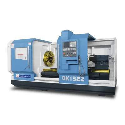 QK1322 Cnc Pipe Threading Lathe Dual Chucks Spindle Through-hole 230mm Cnc Lathe Machine for Oil Pipe Thread
