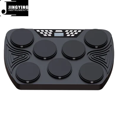 Portable Digital Electric Drum Kit Pad Similar Digital Drum Electronic Velocity-sensitive Drum Pad Smart Light Built-in Battery