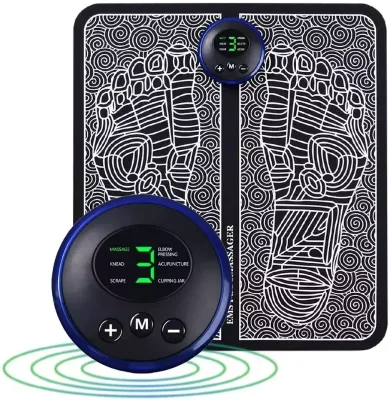 2025 EMS Foot Massage Physiotherapy Tens Pad Foot Relaxation LCD Display Foot Massager Machine