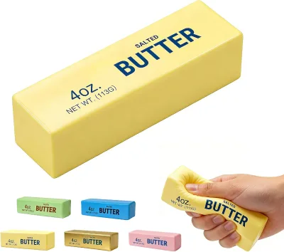Butter Squishy Soft Fidget Squishy Butter Squishy Toy Cream Butter Squeeze Toy Butter Stick Stress Toy for Novelty