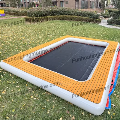 Drop Stitch Fabric Custom Inflatable Mat Portable Water Swimming Pool Platform for Water Party