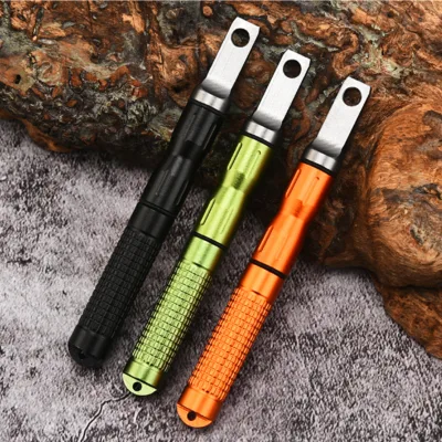Outdoor Flow Stone Windproof Portable Lighter EDC Survival Tools Camping Equipment Magnesium Rod Firearm