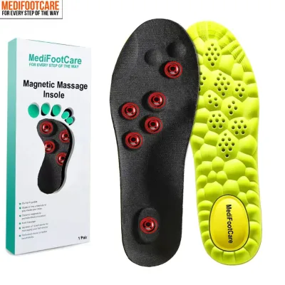 Acupressure Massage Insoles Plantar Fasciitis Relief, Flexible Massage Point Design Shock Absorption Energy Return Shoe Insoles