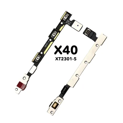 For MOTO X40 Volume Switch Button With Metal Cell Phone Spare Parts Power Cell Phone on Off Button