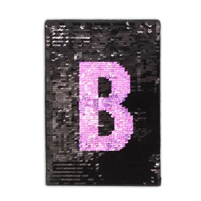Holographic Reversible Sequins Journal Notebook Eco-Friendly Velvet Cover Made From Sustainable Materials