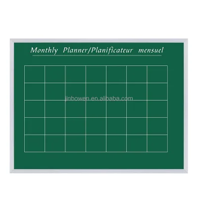 Elementary School Children Home Teaching Hanging Aluminum Silver Frame Double-sided Mini Green Chalk Magnetic Blackboard