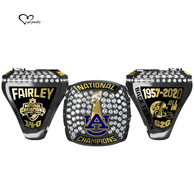 Black Antique Custom Sport Male and Female Championship Ring for Football, Basketball, Baseball
