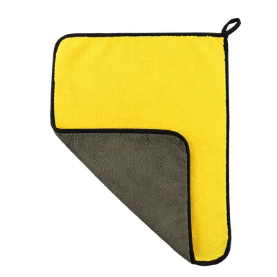 Custom Logo Strong Absorbent Twisted Microfiber Drying Towel Cleaning Drying Cloth for Car Wash