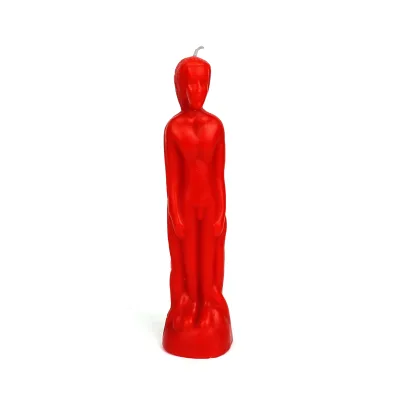 American Market Hot Selling Church Spiritual Candle Red Human Male Female Body Image Figure Candle