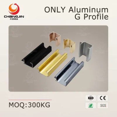 G Aluminum Handrail 6063 T5 Customized Length Customized Surface Finished G Kitchen Handle Aluminum Profile Fo Kitchen Cabinet