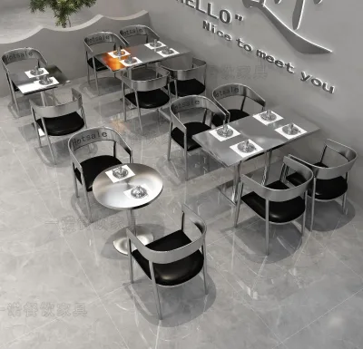 Factory Wholesale Stylish Decor Perfect for Gatherings Feature Minimalist Design for Modern Homes Stainless Steel Round Table