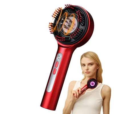 Electric Portable 3-in-1 Hair Oil Applicator Scalp Massaging Brush Soft Anti-Hair Loss 1500mAh Battery 4H+ Work Time