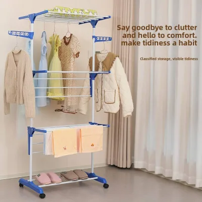 Heavy Duty Rolling Clothes Airer 3 Tier Foldable Garment Drying Rack Factory Direct Supply for Global Wholesalers