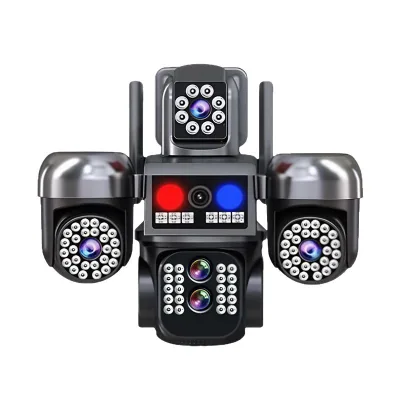 8MP Camera Security Motion Detcion Auto Tracking 3 Lenses Night Vision Waterproof Network Security Camera
