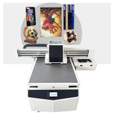Desktop Style A1 6090 PVC Acrylic UV Flatbed Printer for Engraving Sheet Foam Sintra Board
