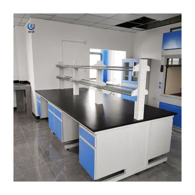 High Quality Science Lab Polypropylene Worktop Lab Bench With Good Ceramic Sink