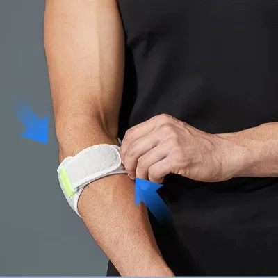 Support Brace for Tendonitis Pain Relief Adjustable Elbow Brace Strap for Men & Women Workout and Fitness Use