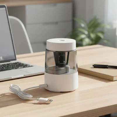 D6-8mm 3 Nib Options Safe Auto-stop USB Electric Pencil Sharpener Heavy Duty Automatic Machine School Plastic