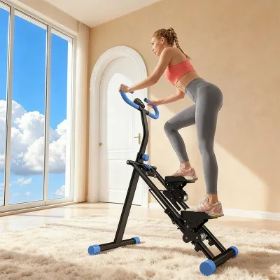 Multi-function Steel Home Stair Climber Silent Magnetic Control Indoor Aerobic Fitness Machine