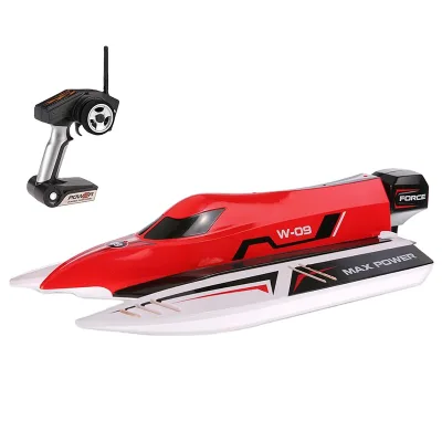 Red WL Toys Remote Control Boat WL915 High Speed F1 2.4G RC Boat 45km/h Brushless Motor Anti-rollover