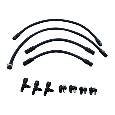 Stainless Steel Steam Vent Coolant Crossover Kit for -4AN LS1 LS6 LS2 LS7 LM7