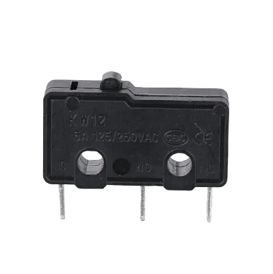 High Quality KW12-0S Micro Switch Home Appliance Straight PCB Quick Connect Terminal IP40 Limit Switch 5A Max. Current 250VAC