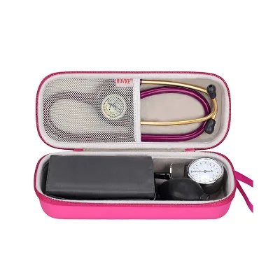 Portable Hard Stethoscope Storage Box EVA Shockproof Medical Handbag Stethoscope Double Zipper Nurse Bag