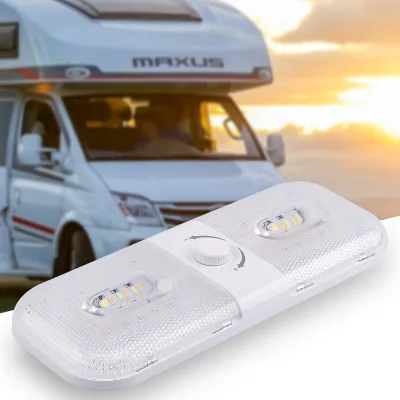 RV Lights Interior 3 Color 12V Volt Led Light, Super Bright 120 LEDs Dome Light Fixture Camper Car Trailer Boat Marine ceiling