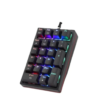 Hot Sale Usb Mini Number Pads Rgb Backlight Laptop Notebook Numeric Keypad