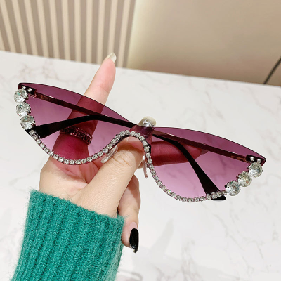 Classic Designer Sunglasses Uv400 Men Women Sunglasses Cat Eye Rhinestone Sun Glasses Sunglasses