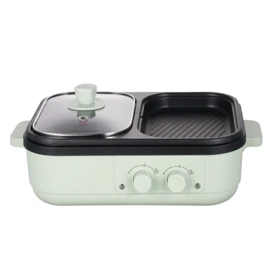 Multi-functional Cooking Pot Shabu Roast One Household Electric Hot Pot Barbecue Oven Electric Grill Pan Barbecue