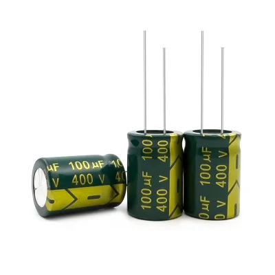 Green Gold 400V100UF Aluminum Electrolytic Capacitor High Frequency Low Resistance 18 30mm 100UF/400V Power Supply Commonly Used
