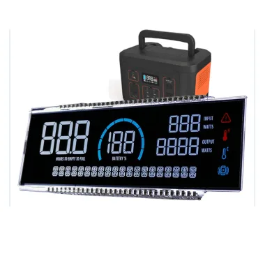 Huaxin Rugged Custom Segment TFT LCD Display with Black Background High Contrast for Industrial Equipment OEM/ODM
