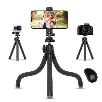 Premium Octopus Tripod with Convenient Clip Holds Phones 55-94mm Maximum Load 2.5kg