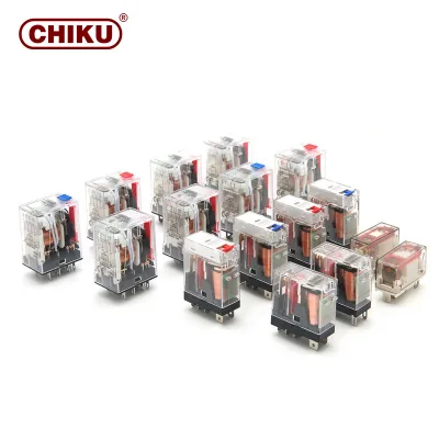 High Performance Electromagnetic Relay Socket Kit Push in Connection for PLC Signal Conversion