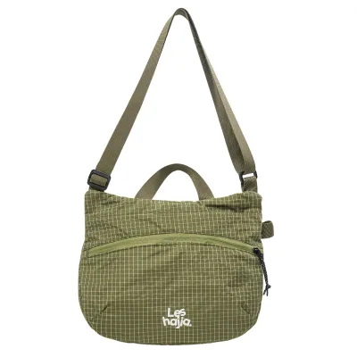 Cross-border 2026 New Lightweight Casual Outdoor Hiking Womens Portable Shoulder Crossbody Bag Plaid Nylon Single Polyester