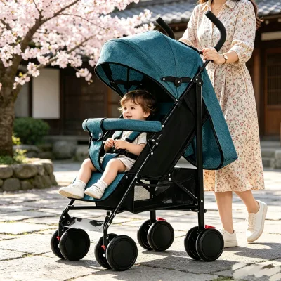 JXB Good Quality Lightweight Compact Umbrella Baby Carriage Can Sit and Lie for All Season