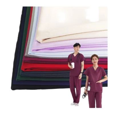 Woven 200g/m2 Viscose/Polyester Satin Fabric Plain Dyed Soft Garment & Suit Lining