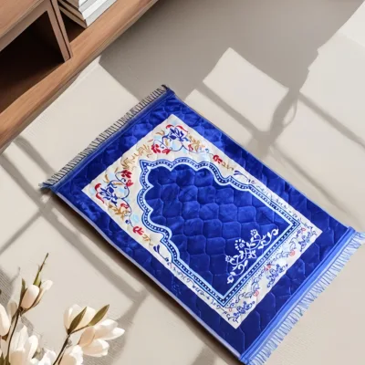 Thickened Non-slip Flannel Embossed Square Modern and Simple Mslim Prayer Mat