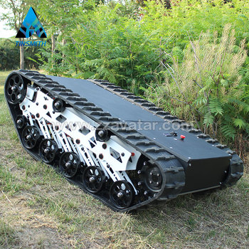 DTV Shredder Rubber Tracks Chassis Magnetic Rubber Tracked Robot Chassis Undercarriage Rover Platform