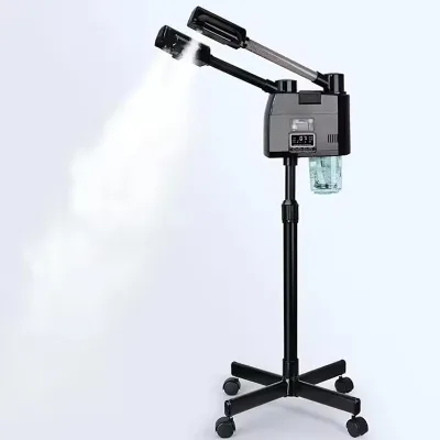 2 in 1 Hot and Cold Face Steamer with Adjustable Nozzle for Salon Sauna Vapor Vaporizer Facial Steamer