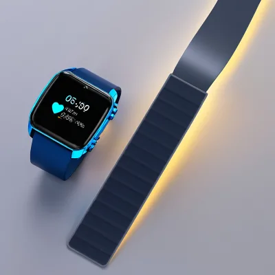 Factory Custom Silicone Environmentally Friendly Magnetic Watch Strap Smart Color Watch Accessories Wristband